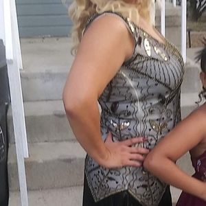 1920's style dress sequined flapper style